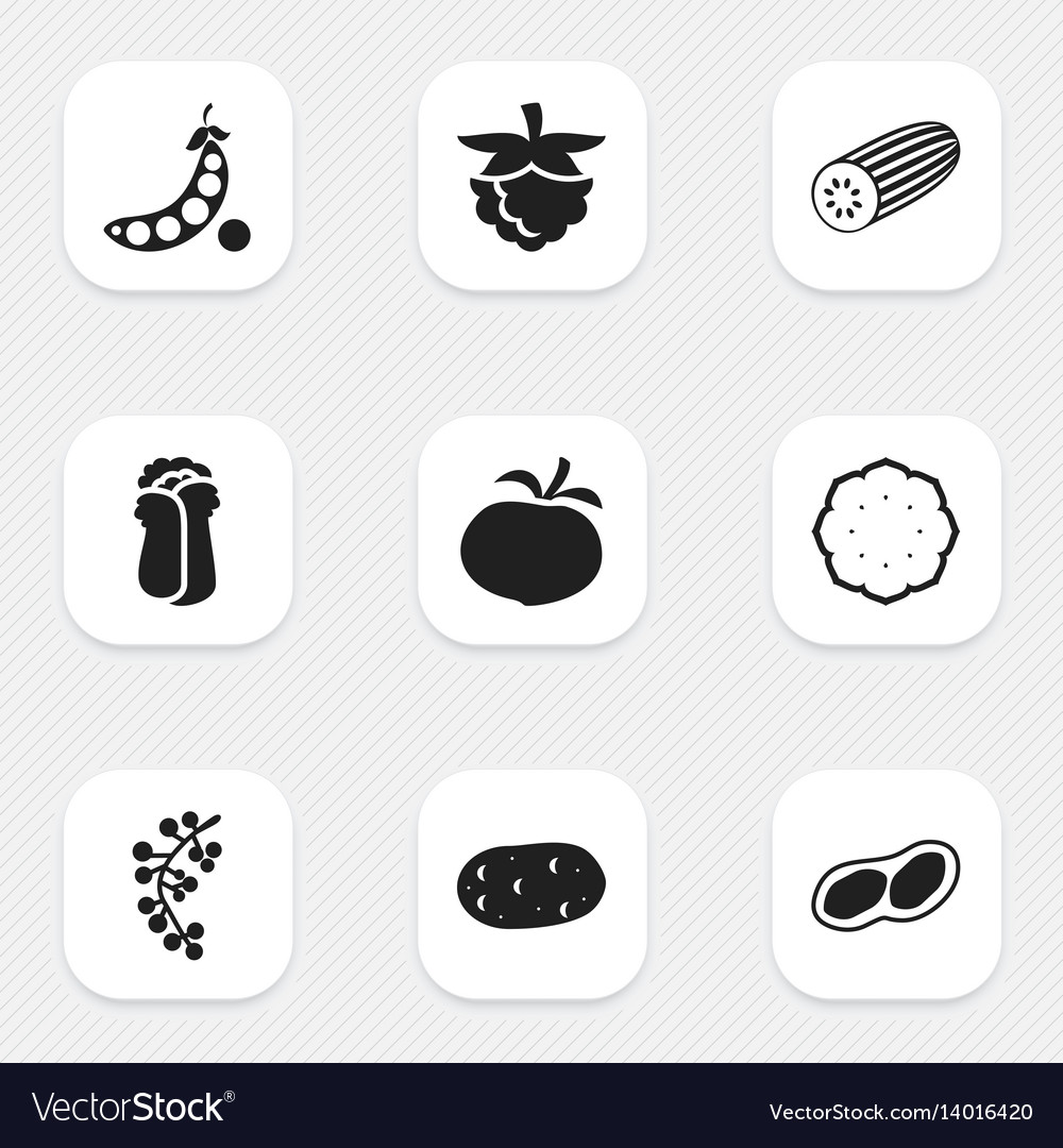 Set of 9 editable cookware icons includes symbols