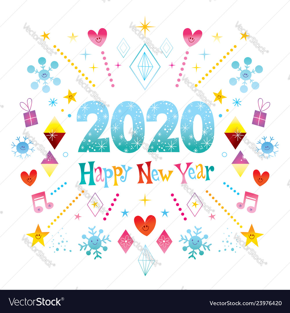 Sparkling New Year 2020 Celebration Card