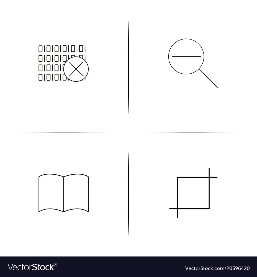 Web und Text einfache lineare Icon setsimple Umriss