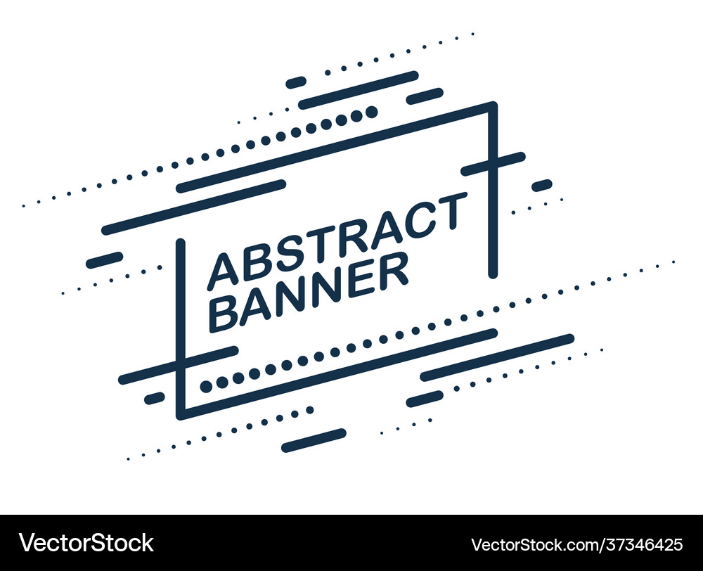Abstract monochrome banner for ads simple graphic Vector Image