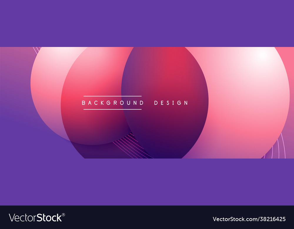Gradient circles with shadows techno