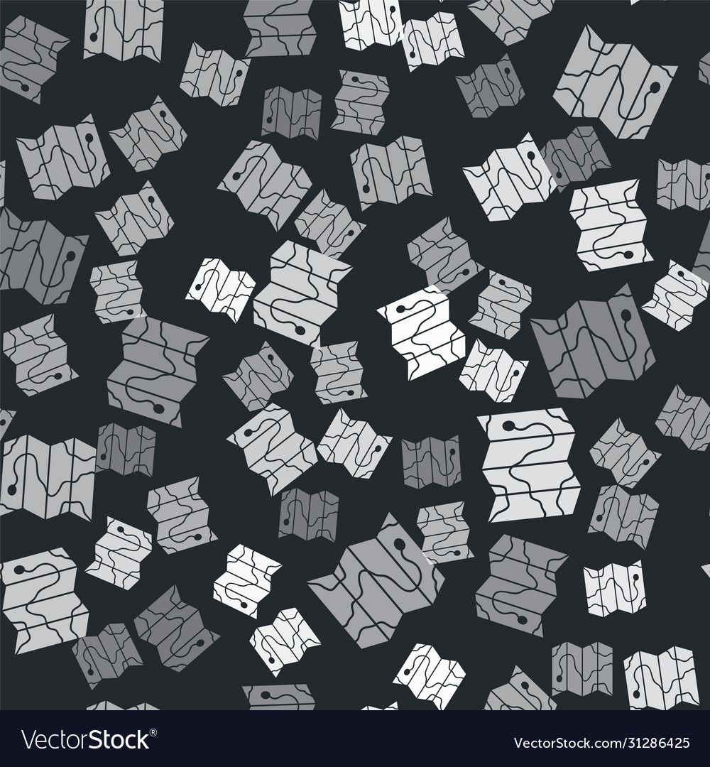 Grey location forest on a map icon isolated vector image Grey location forest on a map icon isolated