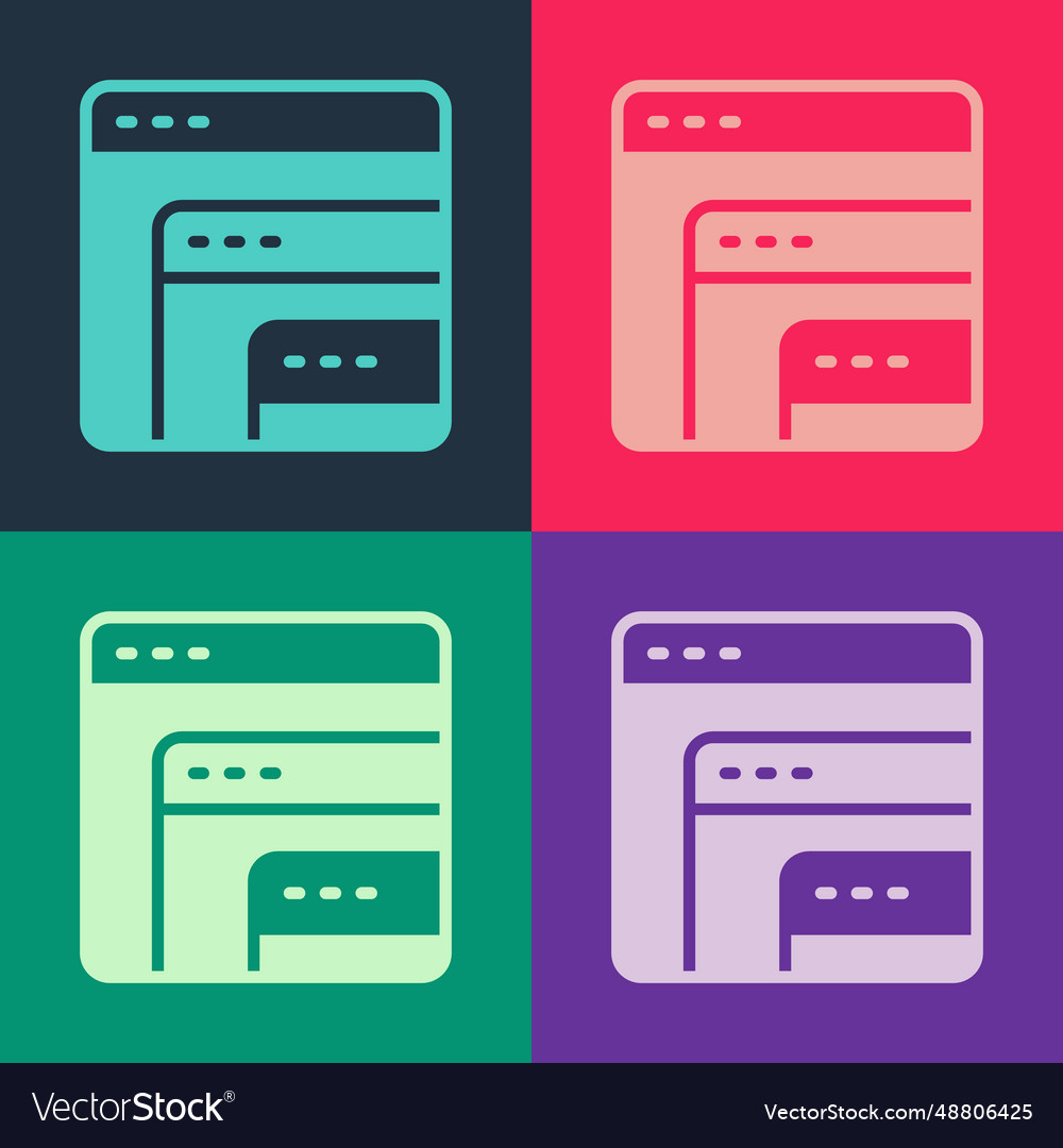 Pop art software web developer programming code vector image Pop art software web developer programming code