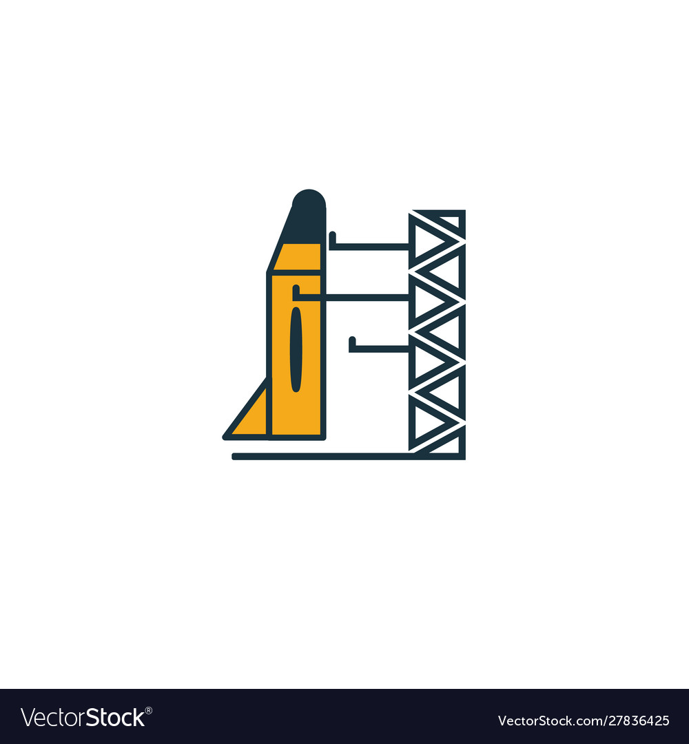Spaceport icon simple element from space icons