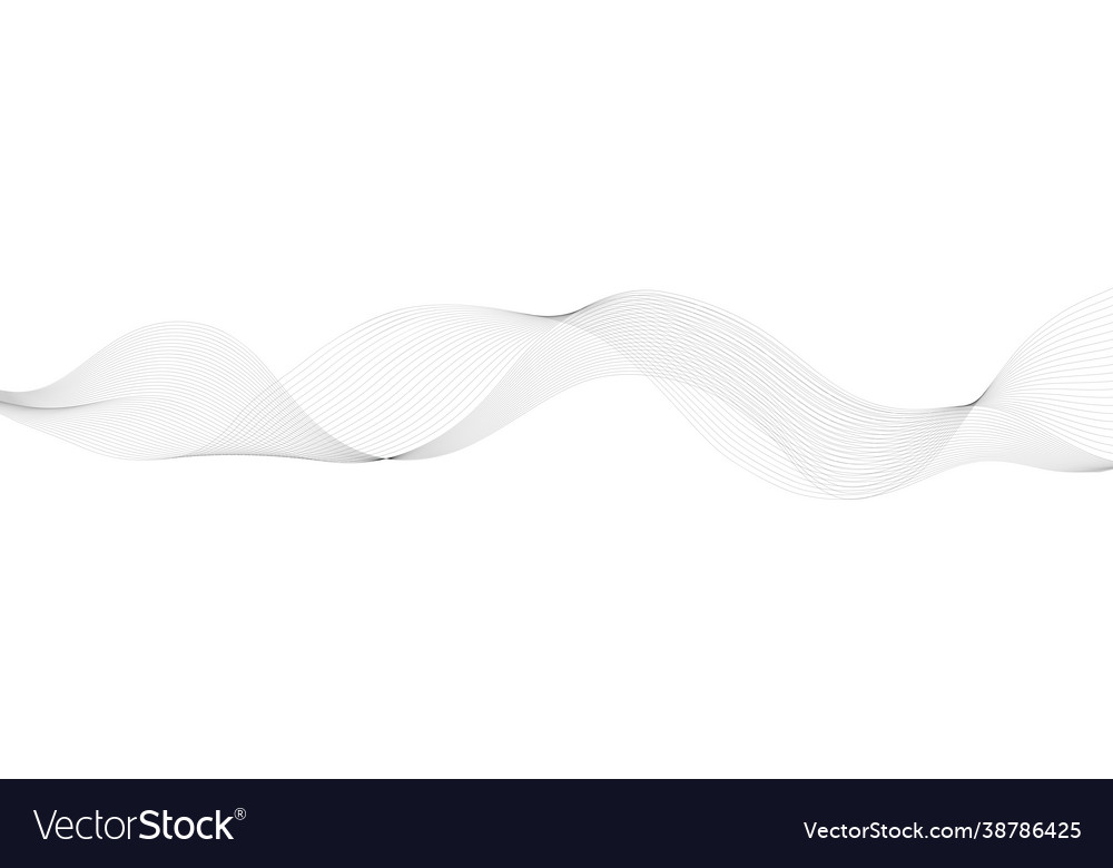 Undulate wave lines frequency sound waves fractal