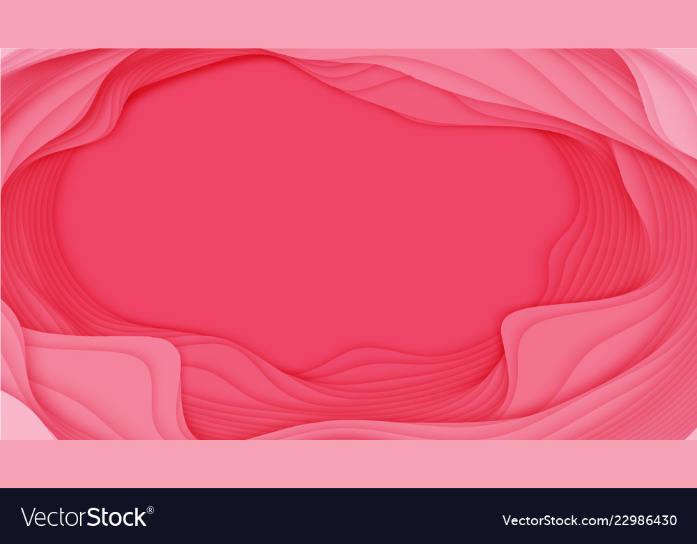 3d abstract background with paper cut shape vector image 3d abstract background with paper cut shape