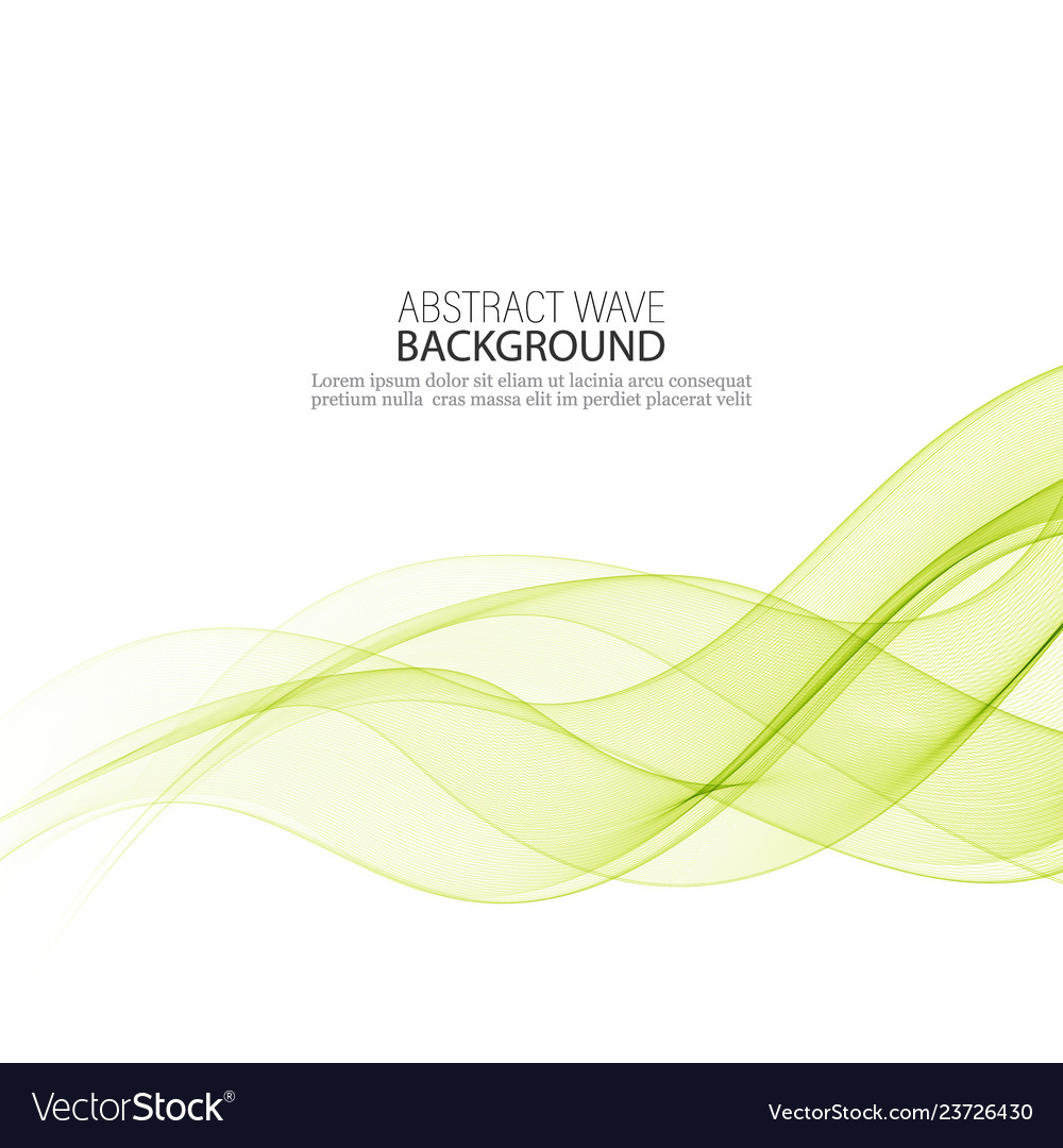 Abstract background color flow waved lines vector image Abstract background color flow waved lines