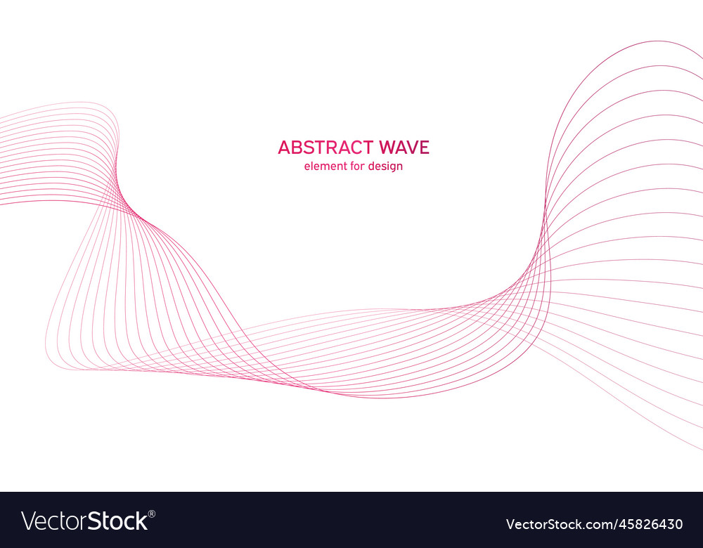 Abstract colorful wave element for design vector image Abstract colorful wave element for design