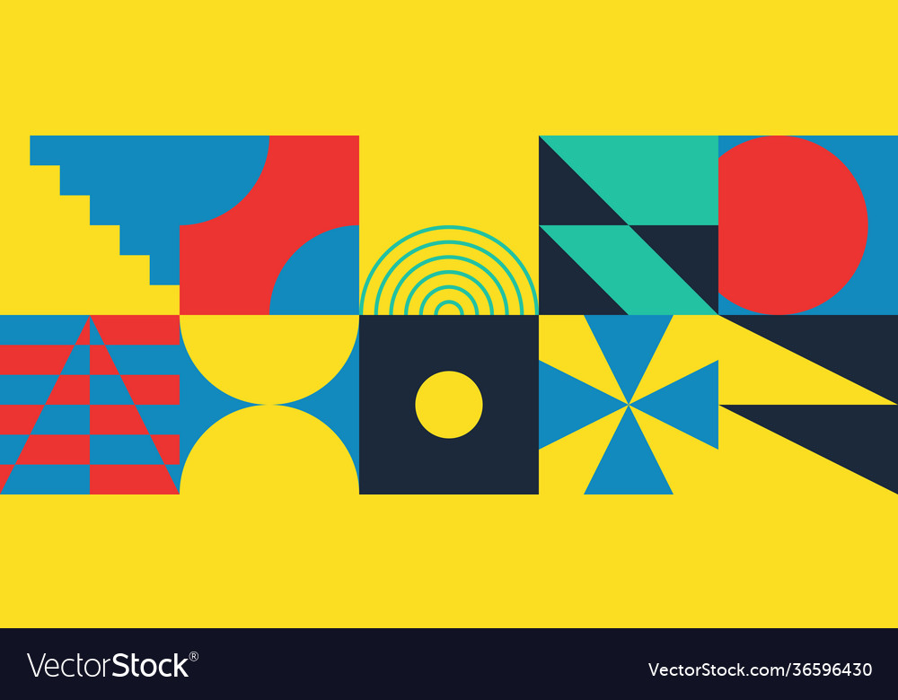 Abstract elements design vector image Abstract elements design