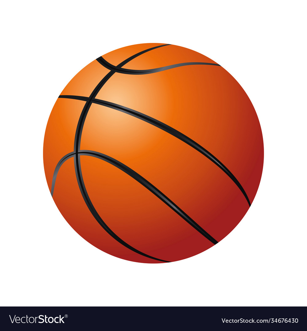Basketball Ball Sport Ausrüstung detailliertes Design