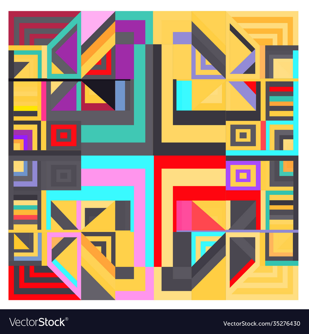 Colorful geometric and curve background pattern Vector Image Colorful geometric and curve background pattern