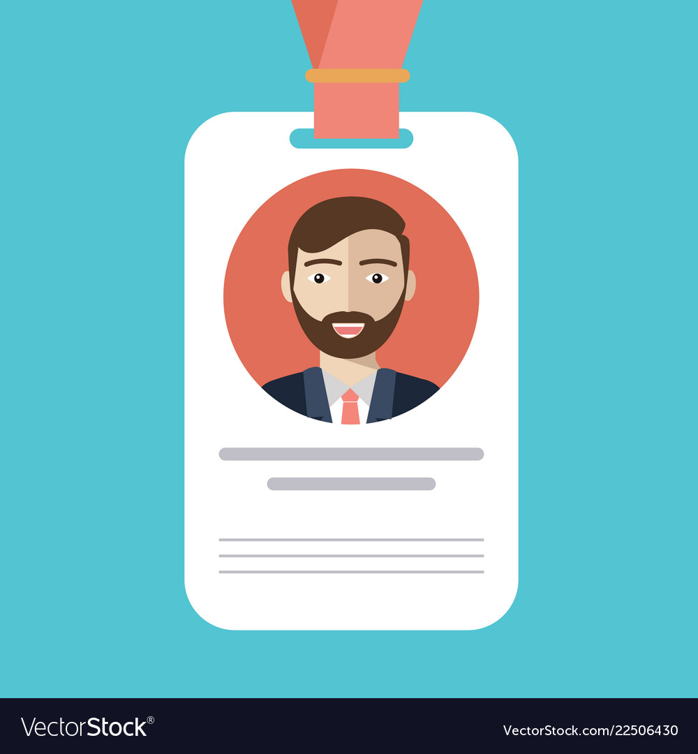 Id Card Illustration