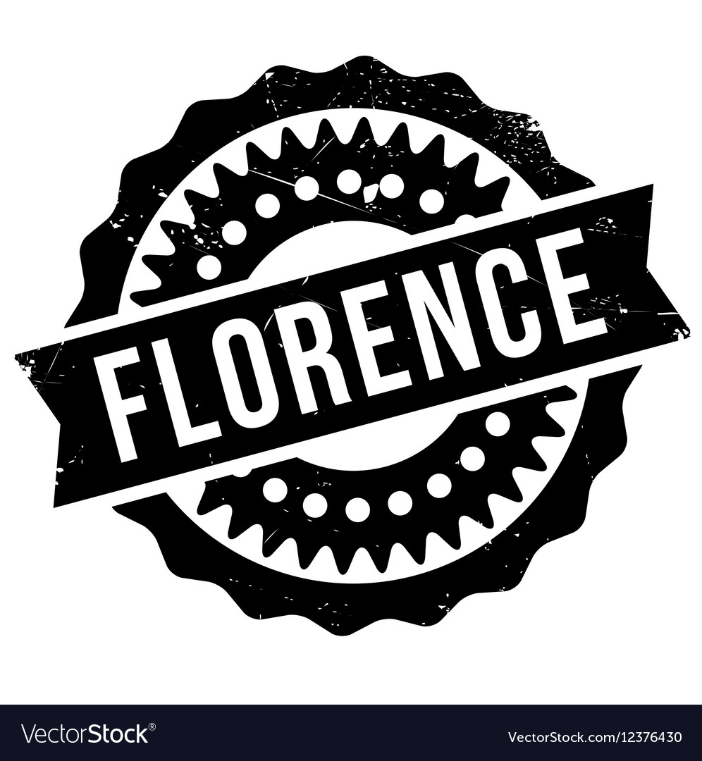 Florence stamp rubber grunge