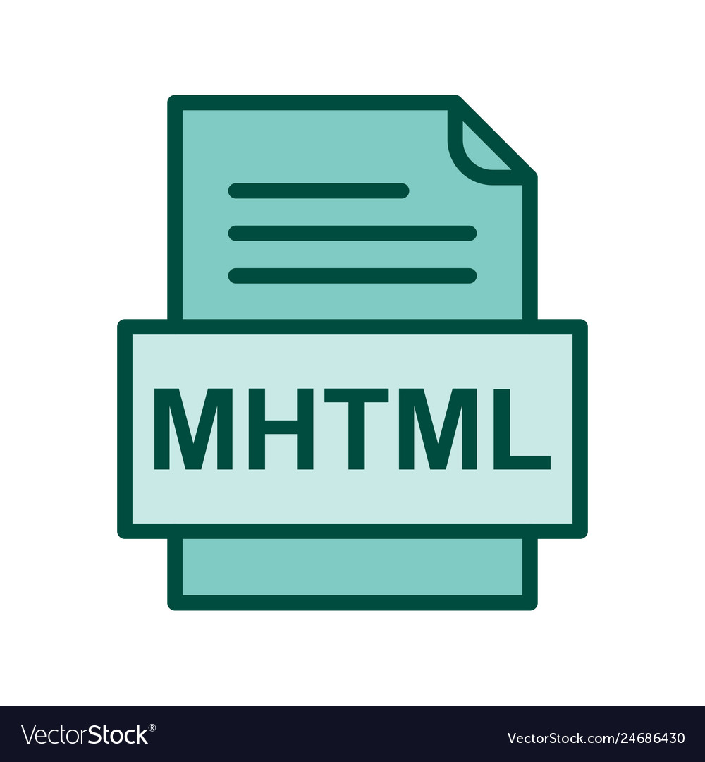 Mhtml file document icon