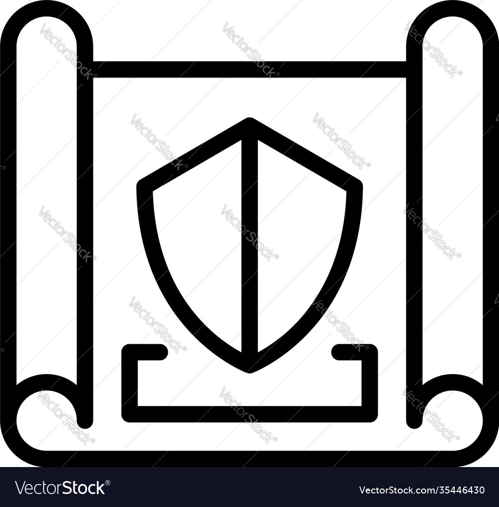 Plan control icon outline style