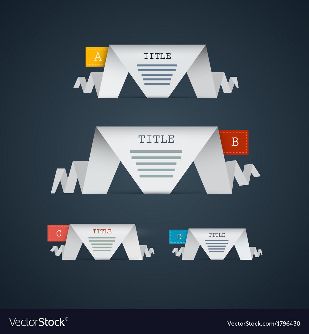 Progress steps for tutorial infographics