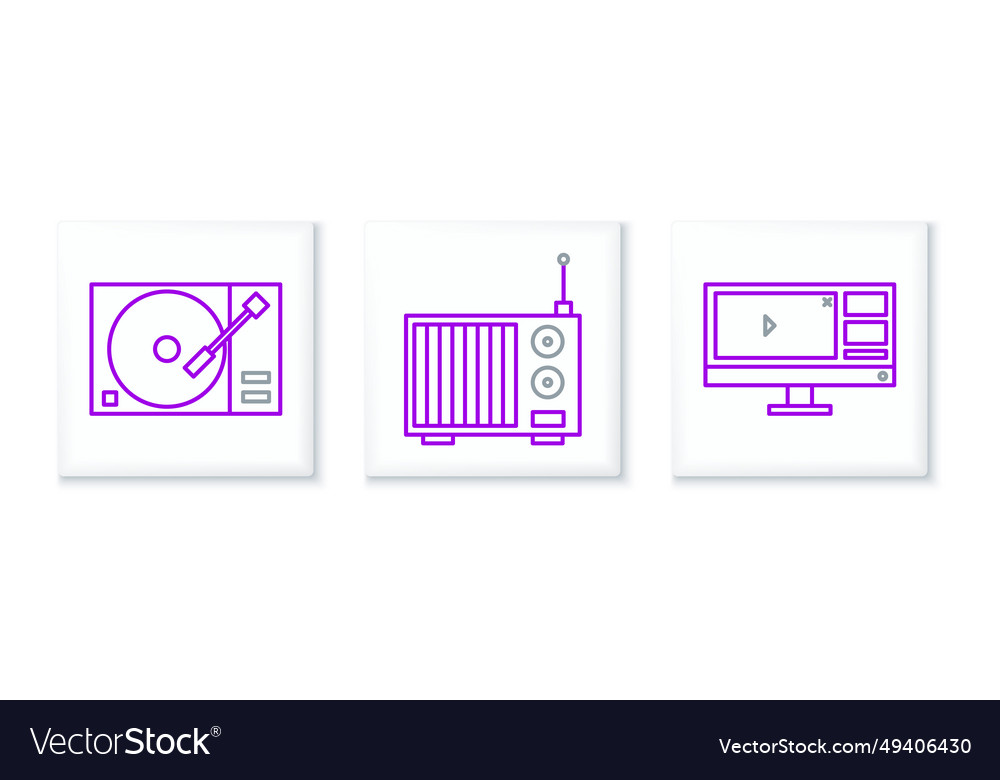 Set line video recorder or editor software