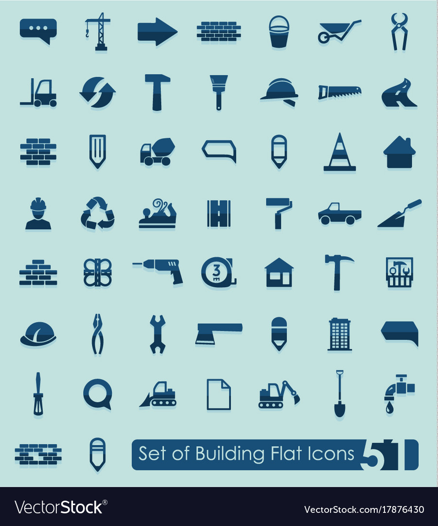Set of building icons