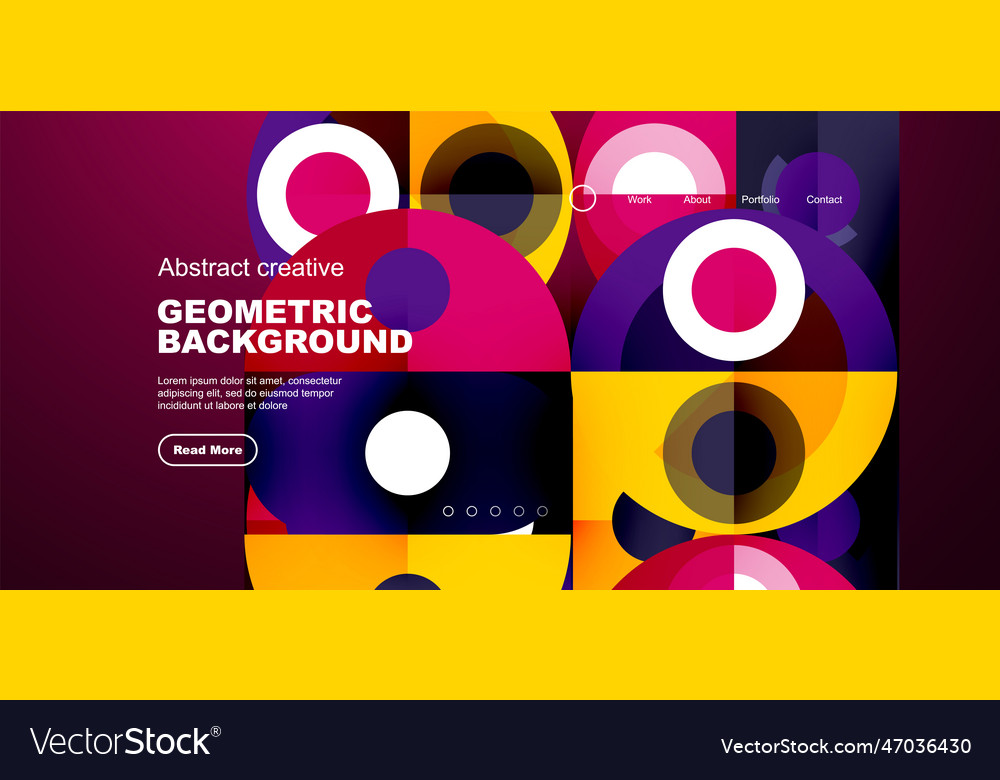 Simple circles and round elements pattern vector image Simple circles and round elements pattern
