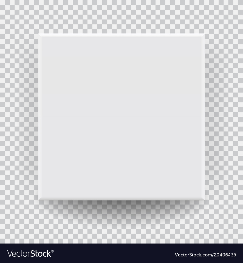 3D Box Top View with Shadow