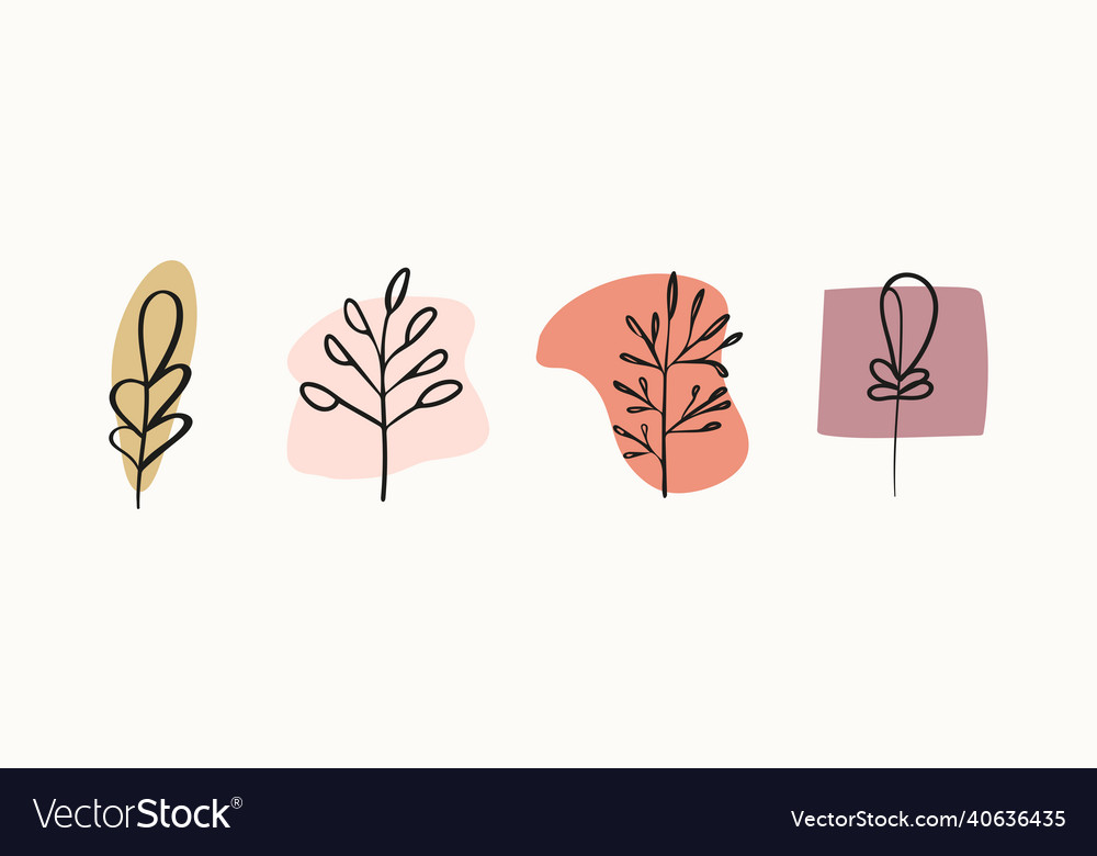 A set of abstract background images with rounded Vector Image A set of abstract background images with rounded