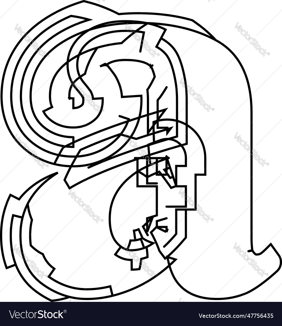 Architectural project font technical draw style