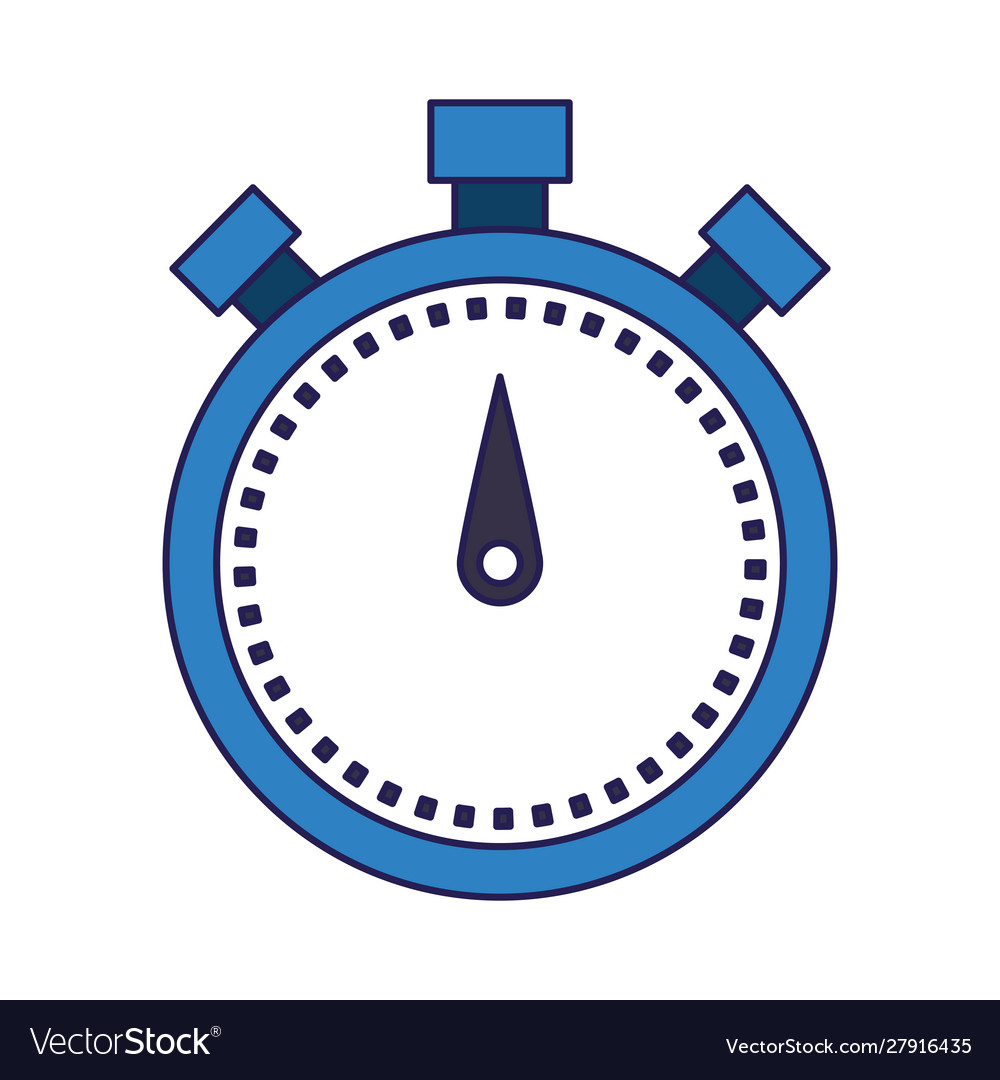 Chronometer icon flat design Royalty Free Vector Image