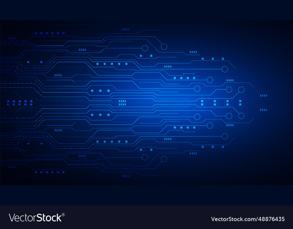 Hi-tech digital data abstract design vector image Hi-tech digital data abstract design