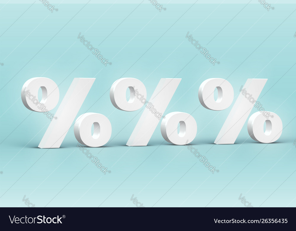 High detailed 3d font characters vector image High detailed 3d font characters