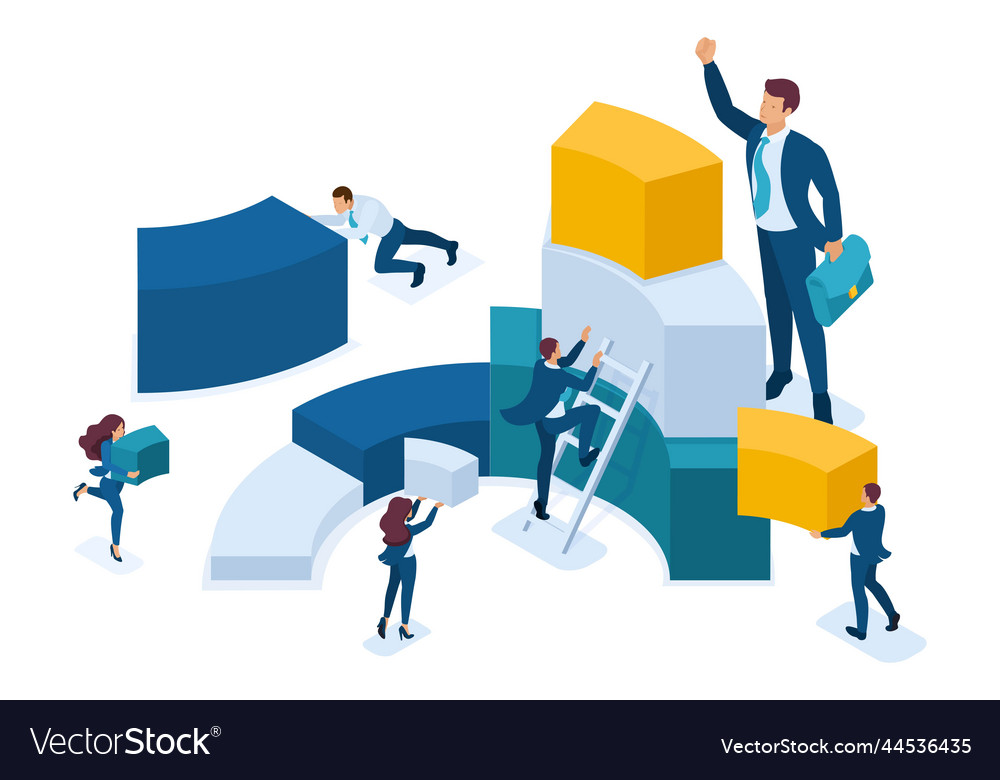 Isometric data for analysis creating charts