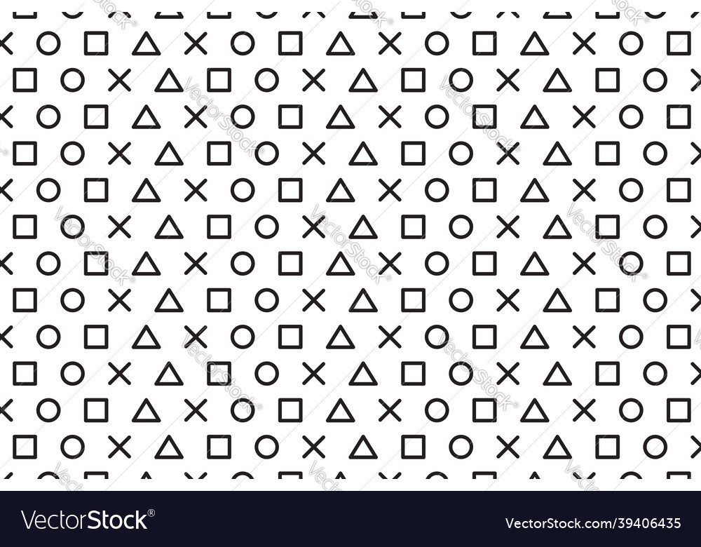 Memphis abstract pattern on white background vector image Memphis abstract pattern on white background
