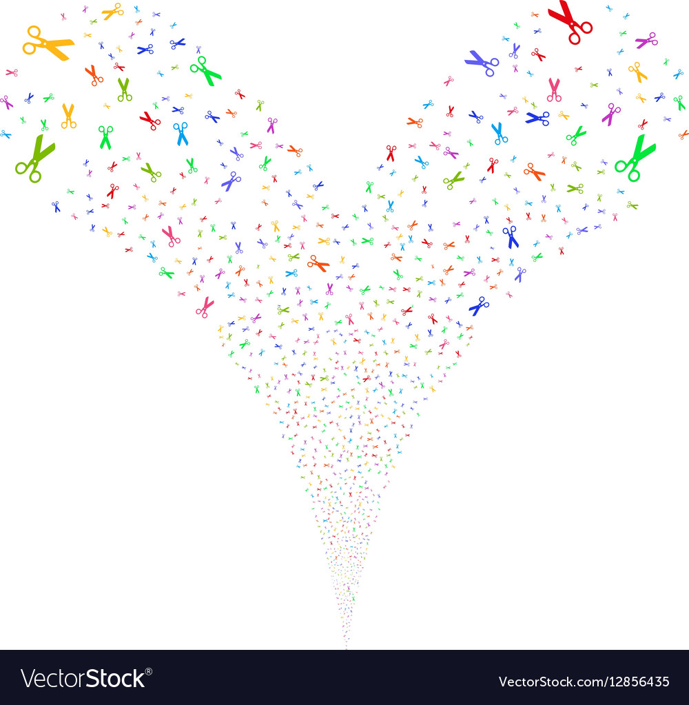 Scissors double fireworks stream