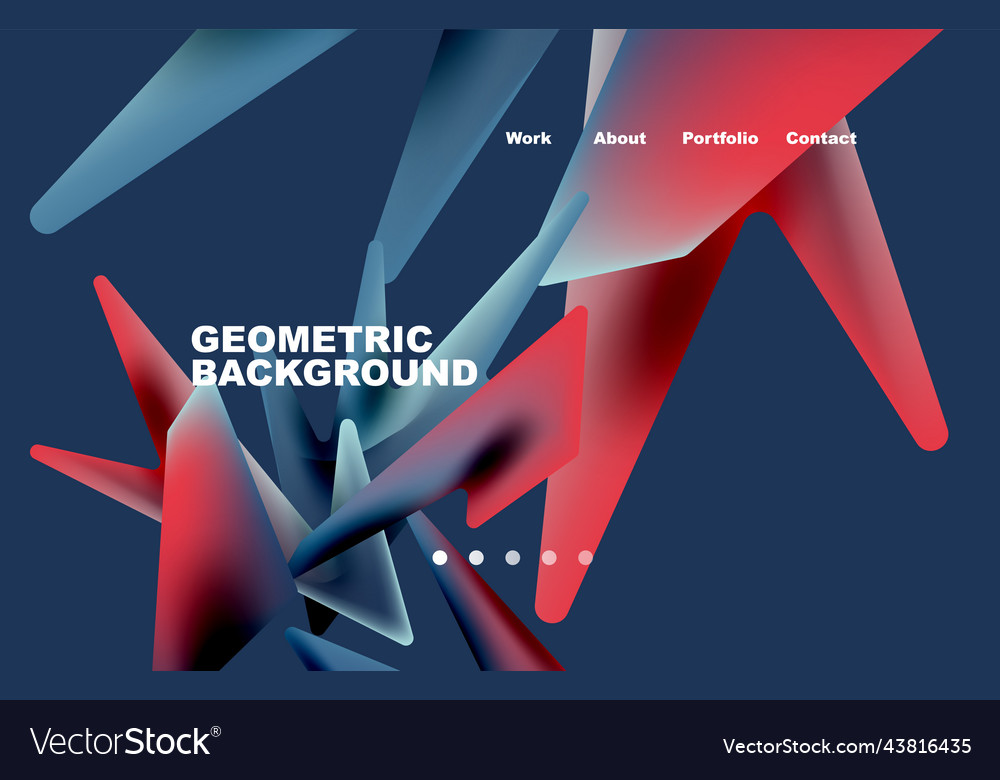 Shards shape composition abstract background web vector image Shards shape composition abstract background web