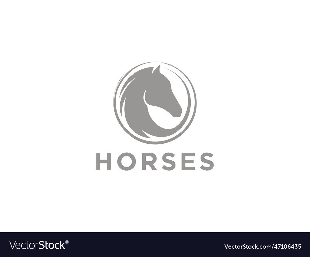 Stallion Ranch Logo - Elegantes Pferd Emblem