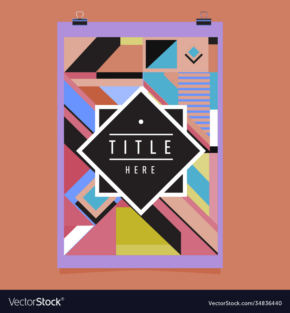 Abstract colorful geometric pattern background Vector Image Abstract colorful geometric pattern background