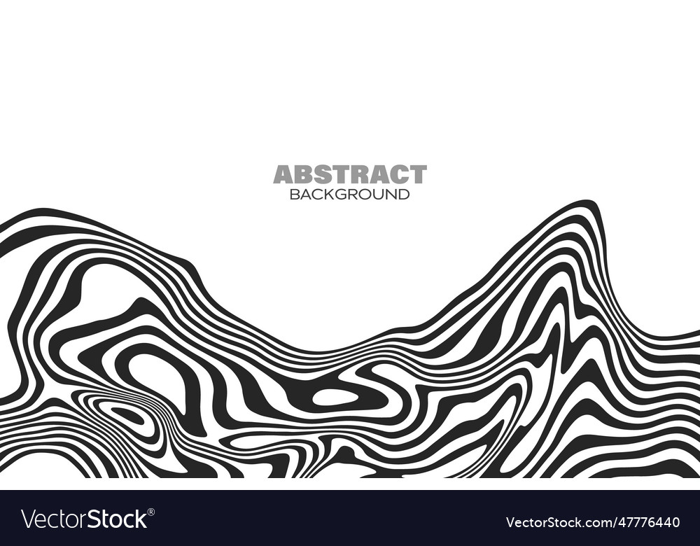 Abstract wave background liquid wavy lines Vector Image