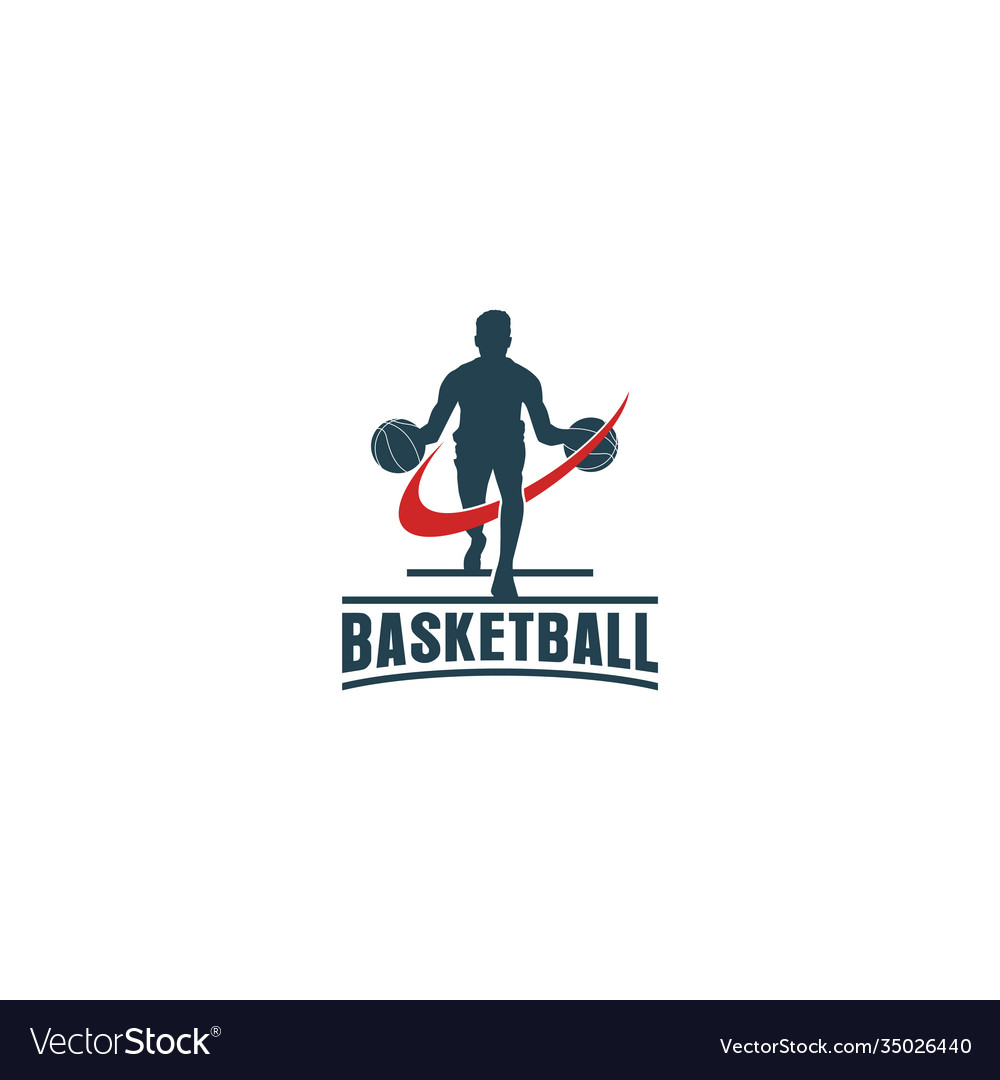 Basketball vintage logo design sport label
emblem