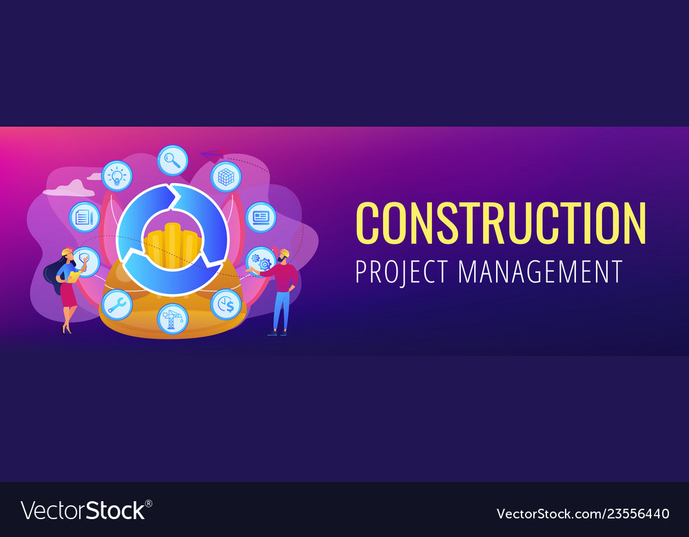 Building information modeling concept banner Vector Image Building information modeling concept banner