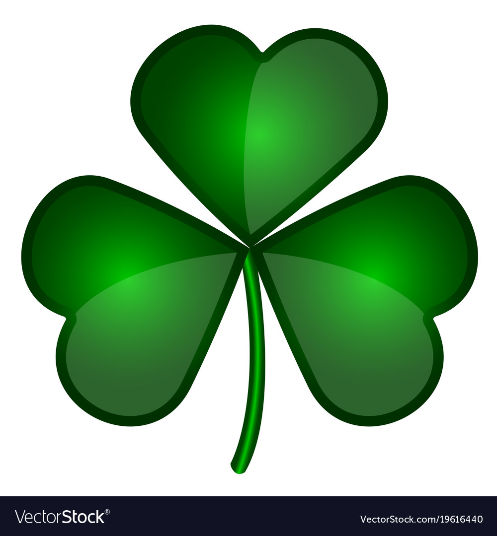 Isolated patrick day clover Royalty Free Vector Image