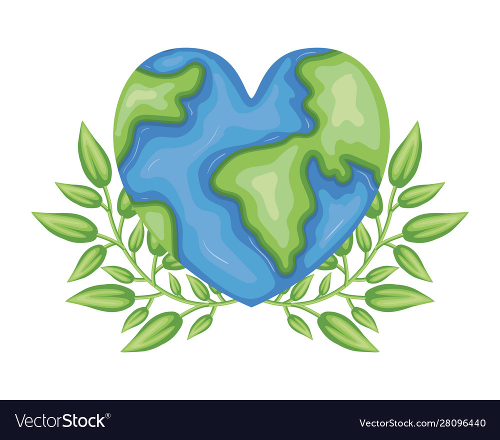 Isolated planet heart design