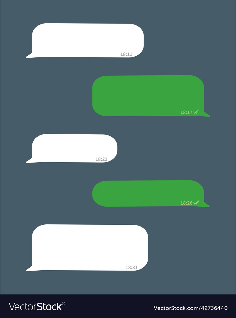 Message bubbles icons for chat vector image Message bubbles icons for chat