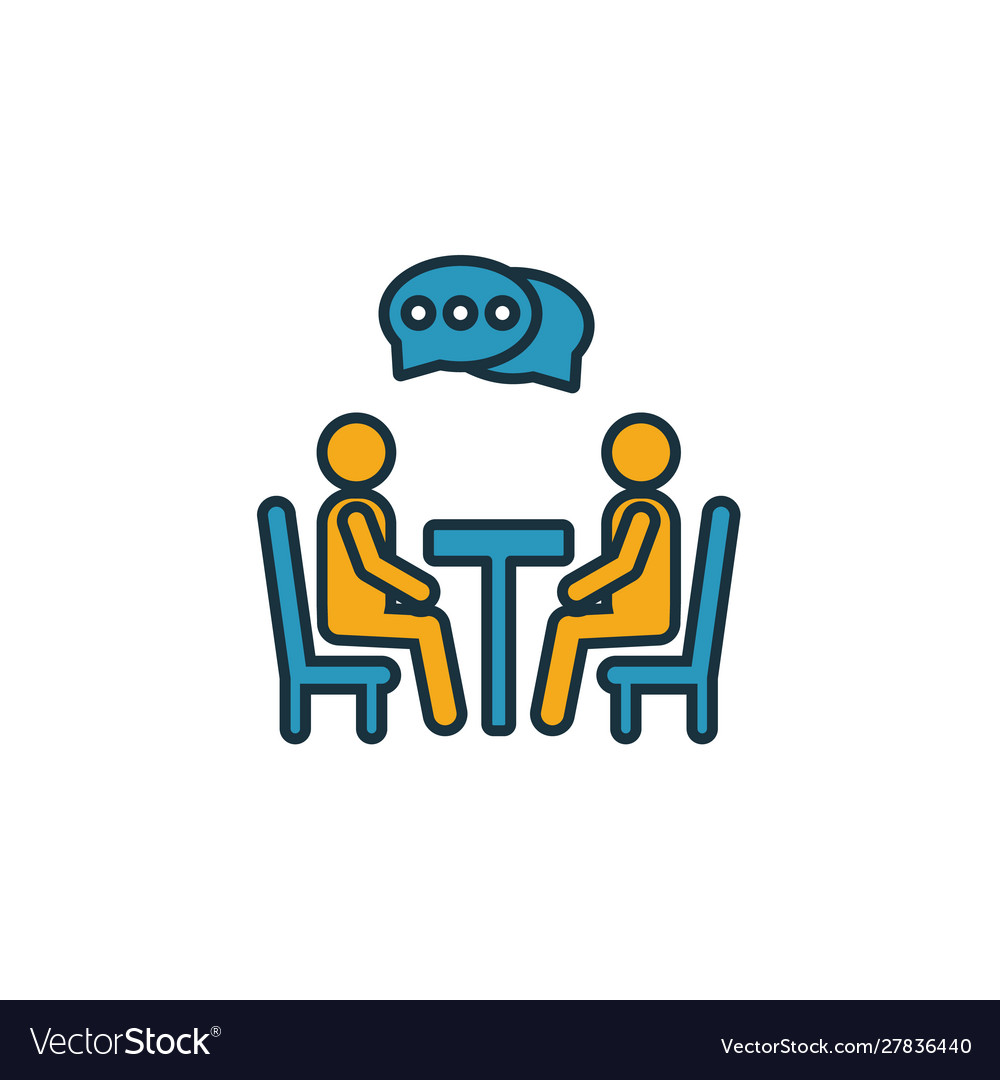 Negotiation icon simple element from soft skills vector image Negotiation icon simple element from soft skills