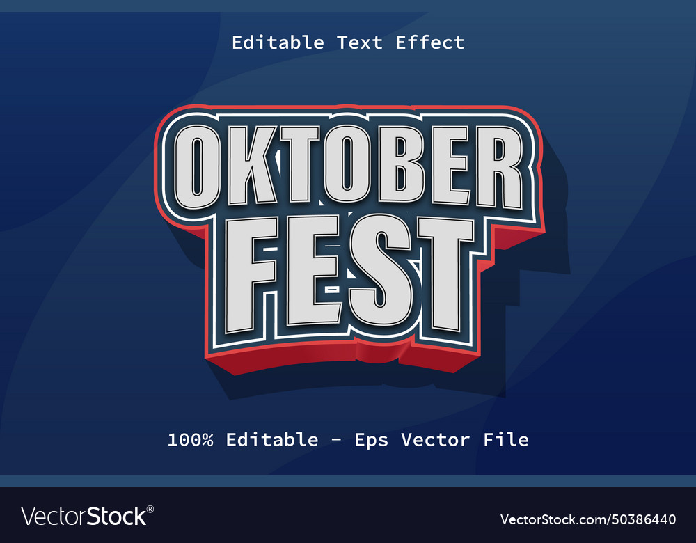 October fest with modern game style editable text