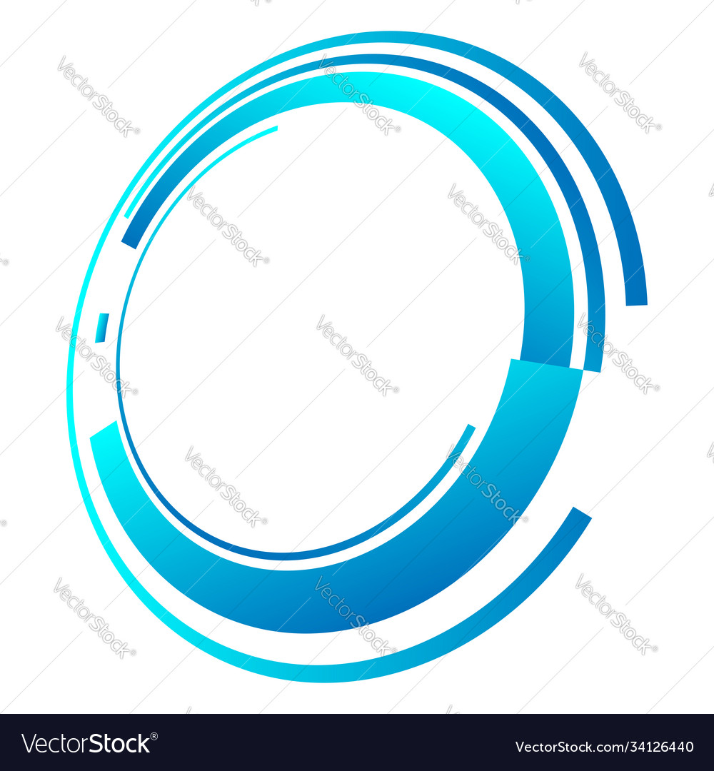 Sci-fi concentric geometric ring circle ui gui