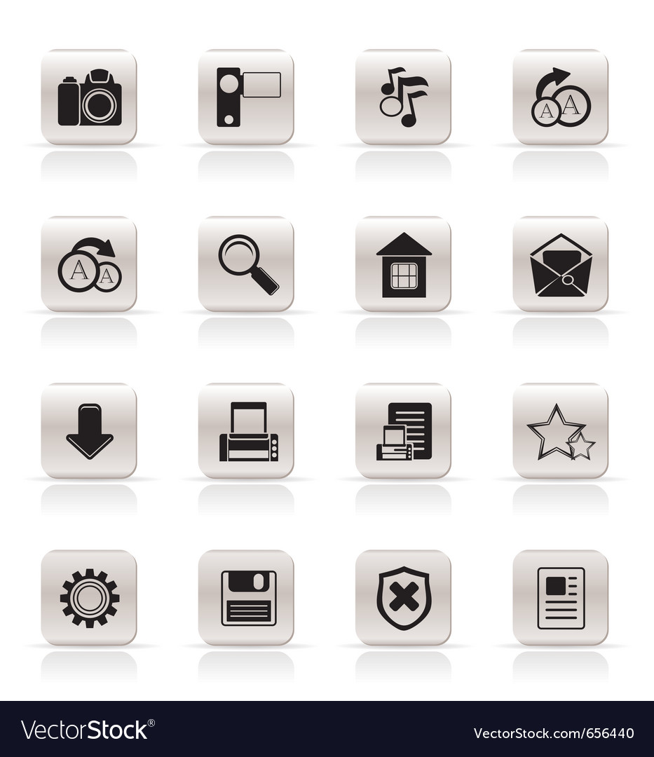 Simple internet and website icons