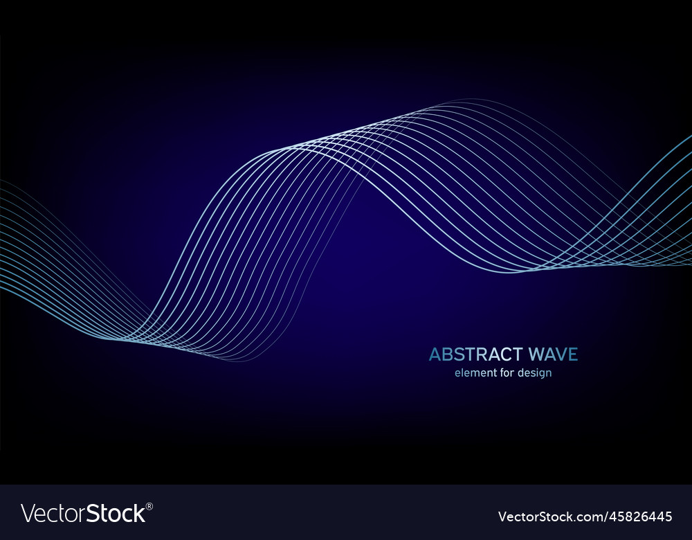 Abstract wave element for design digital vector image Abstract wave element for design digital