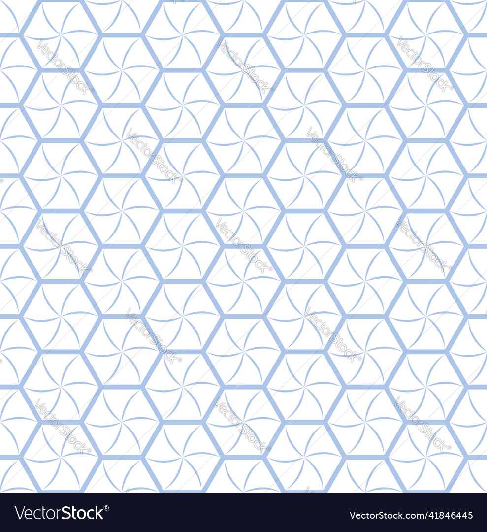 Blue Hexagon Pattern