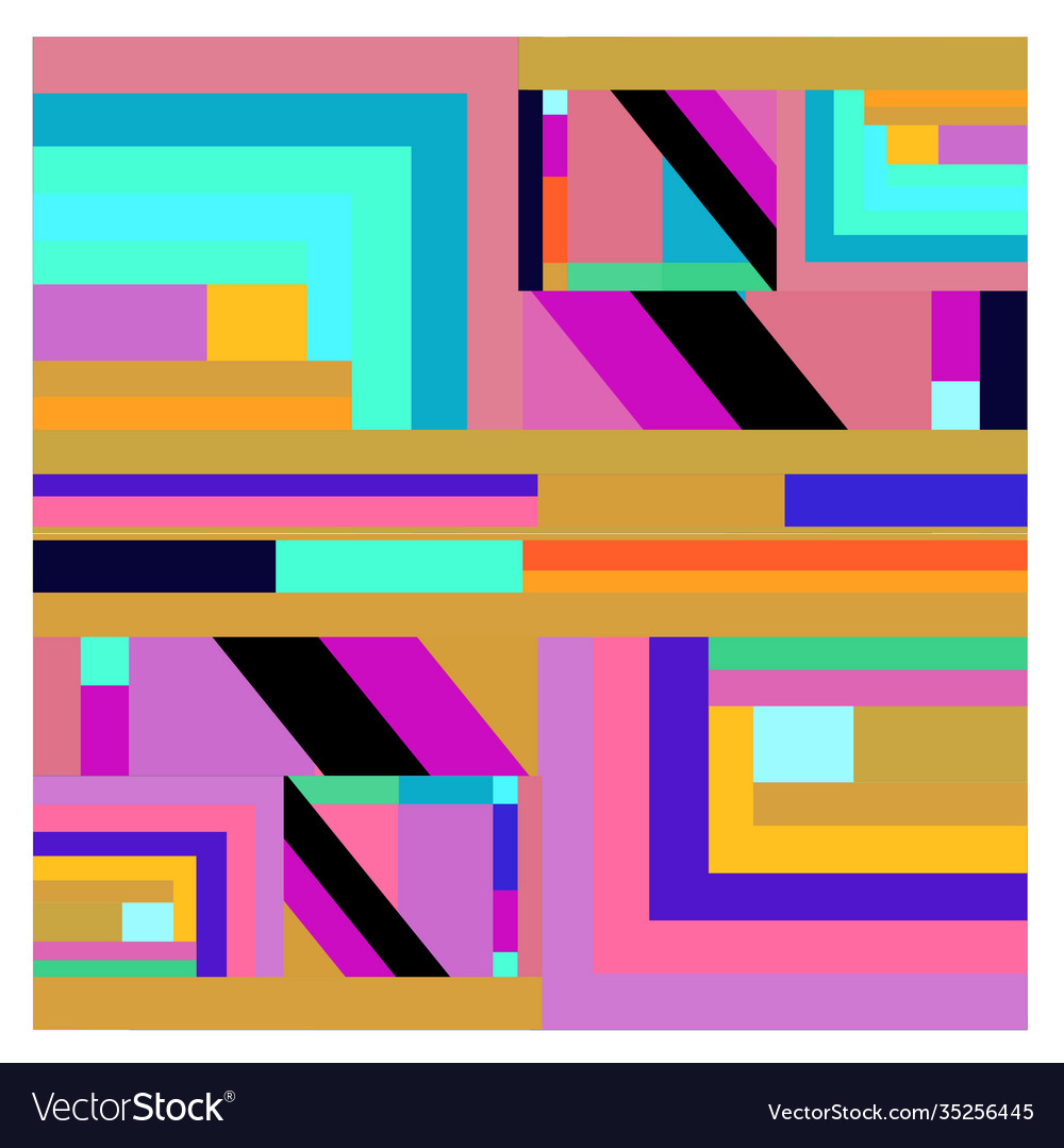 Colorful geometric and curve background pattern