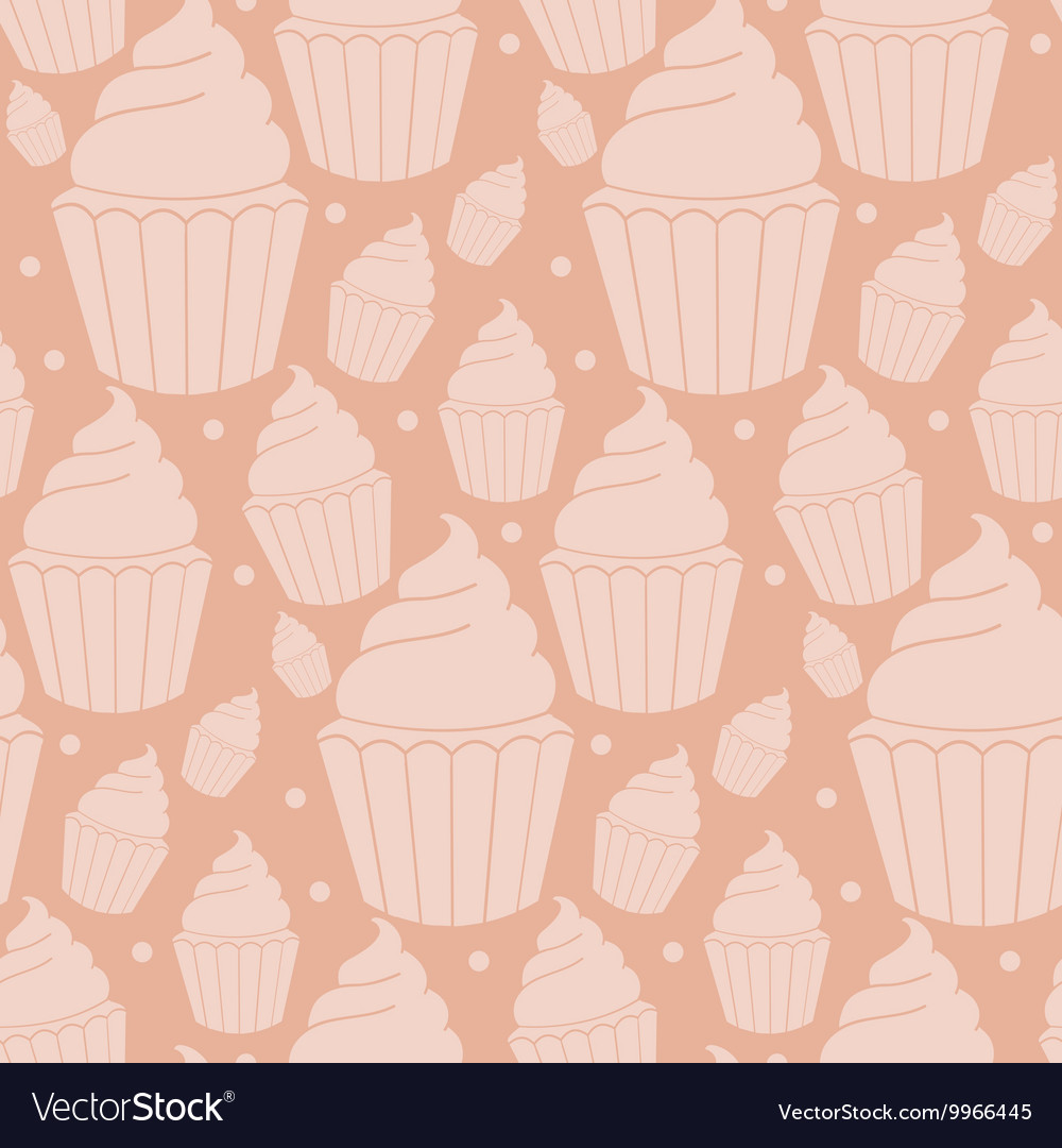 Cupcake Pattern - Seamless