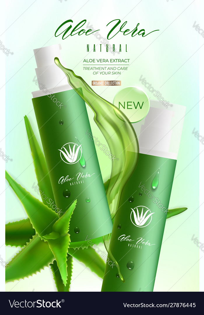 Design advertising poster cosmetic product Vector Image